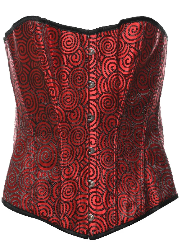 Classic Design Red Bustier - M