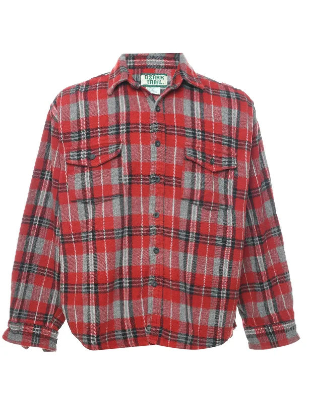 Classic Choice Red Checked Shirt - L
