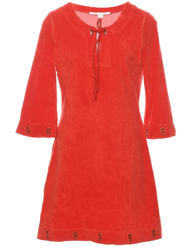 Relaxed Jackets Red Dress - S