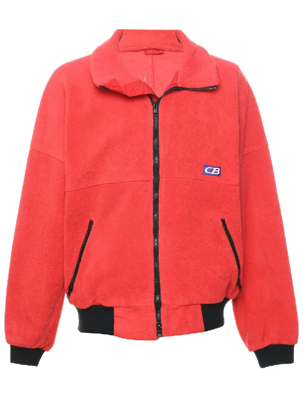 Everyday Chic Red Fleece - L