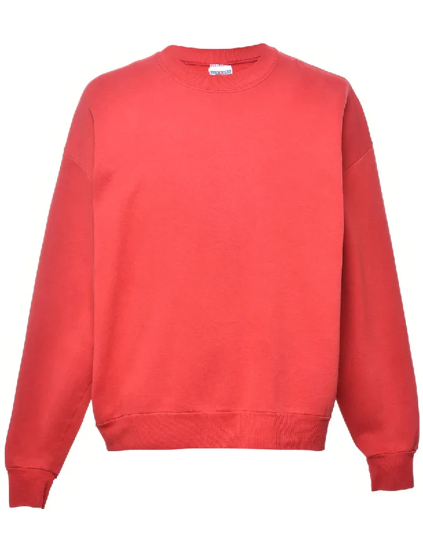 Diamond Series Red Plain Sweatshirt - L