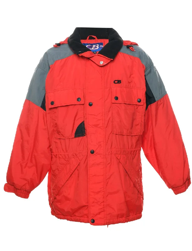 Comfortable And Versatile Red Ski Jacket - L