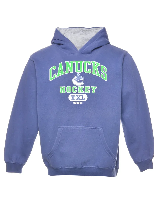 Personalized Design Reebok Canucks Hockey Printed Hoodie  - S