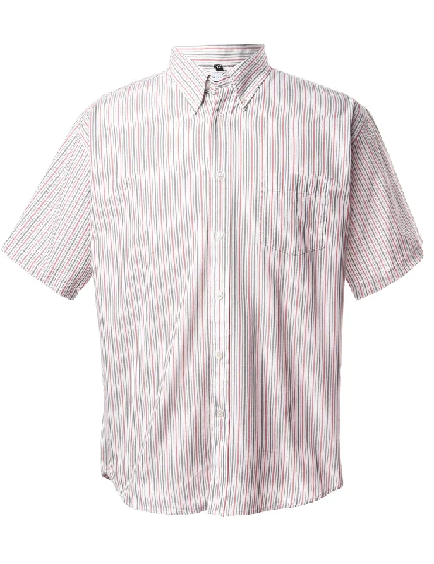 Embroidered Letters Reworked Ben Short Sleeve Shirt - XL