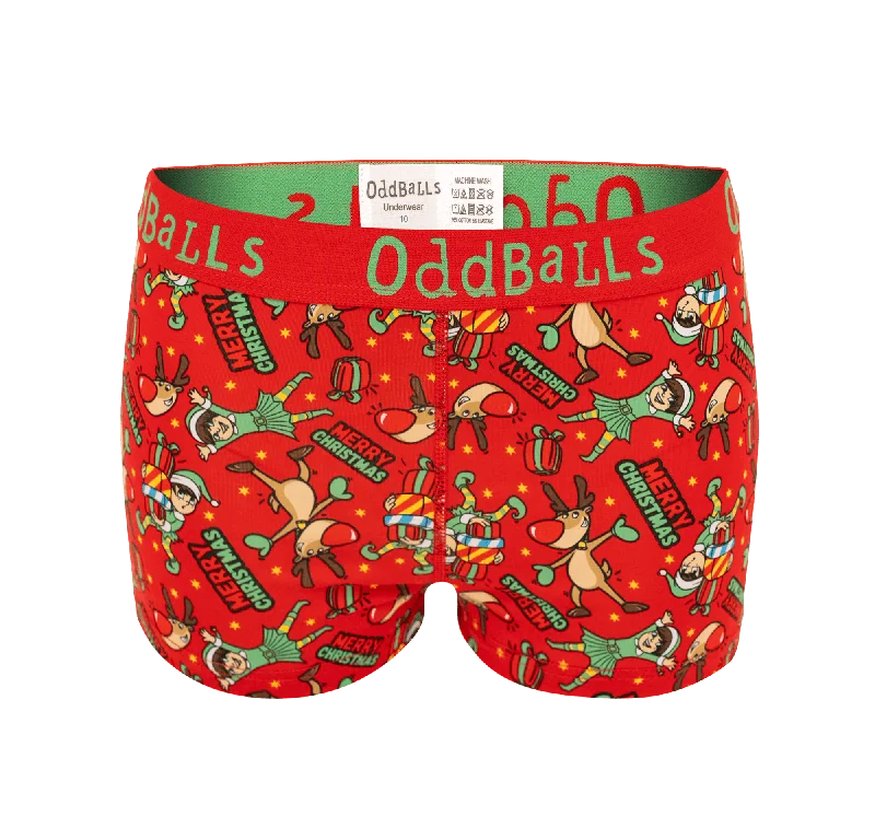 Exquisite Embroidery Rudolph - Ladies Boxers